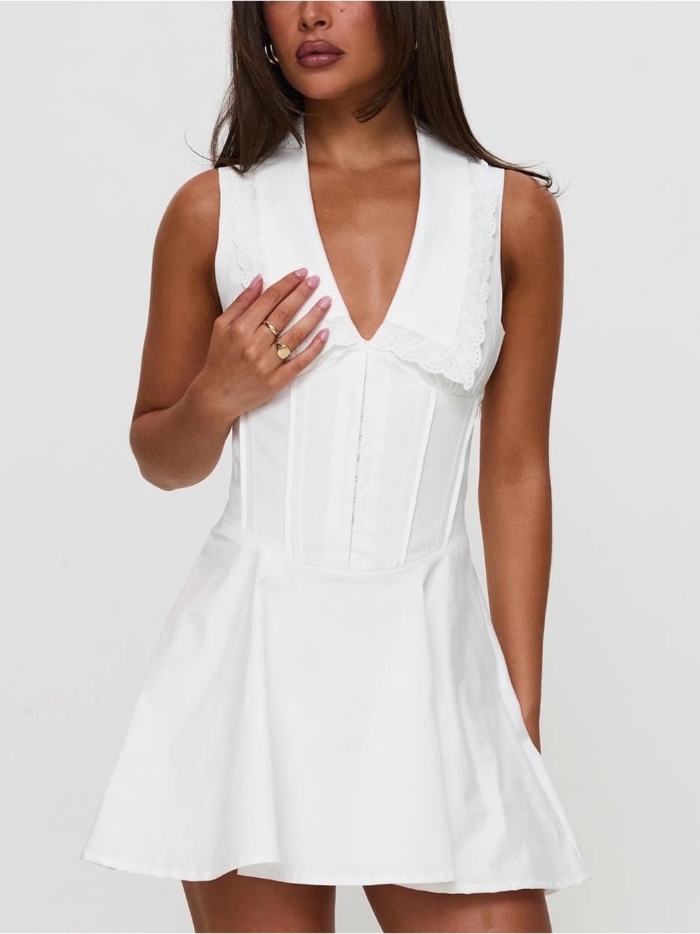 Princess Polly Haworth Mini Dress White